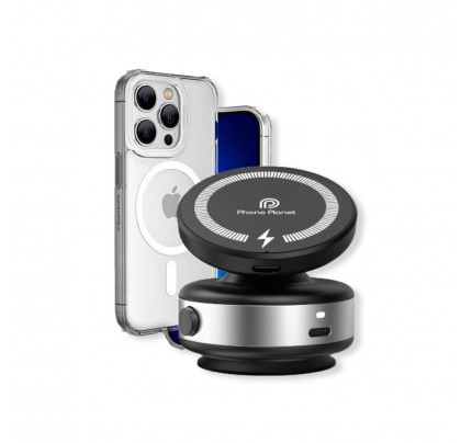 NEW Phone Planet MAGNETIC CAR MOUNT BARCKET WIRLESS CHARGER(11212)
