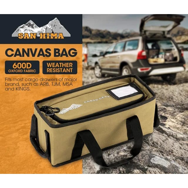 SAN HIMA Weather Resistant Camping 4WD Tough Canvas Storage Bag